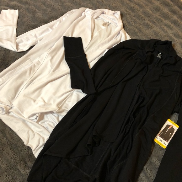 Active Life Sweaters - 🆕 Super Soft Active Life Cardigans B&W - Lot of 2